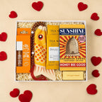THE FLORIDA CRACKER GIFT BOX - SIGNATURE GIFT BOX WITH LIP OIL, PURSE, TEA, CHOCOLATE MELT BAR, SHOWER STEAMER