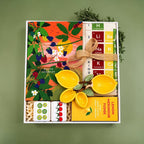 THE PASO FINO - THEMED GIFT BOX WITH RECIPE LOGBOOK, KITCHEN SOAP, CERAMIC MEASURING SPOONS, TEA TOWEL, FUDGE