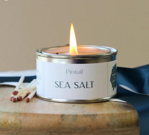 Candle: Pintail sea salt scented candle from the THOROUGHBRED gift box